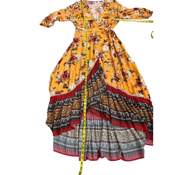 ✨ Farm Rio for Anthropologie Floral Wrap Maxi Dress – L Petite - Picture 12 of 15